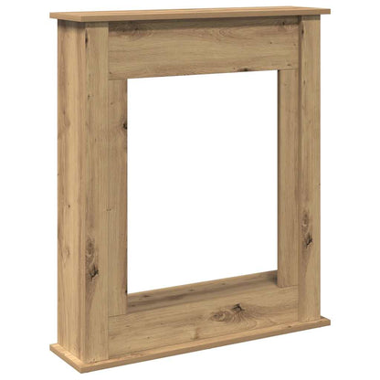 Cornice per Camino Rovere Artigianale 75x20x87,5 cm Truciolato