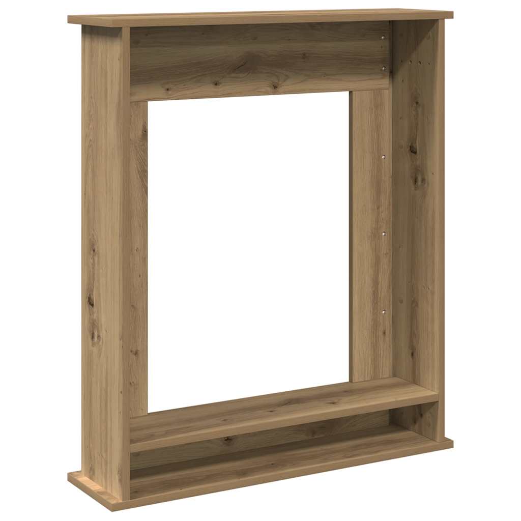 Cornice per Camino Rovere Artigianale 75x20x87,5 cm Truciolato