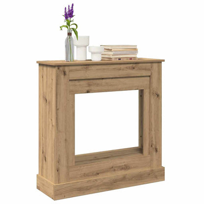 Cornice per Camino Rovere Artigianale 90x30x90 cm Truciolato