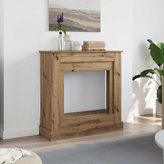 Cornice per Camino Rovere Artigianale 90x30x90 cm Truciolato