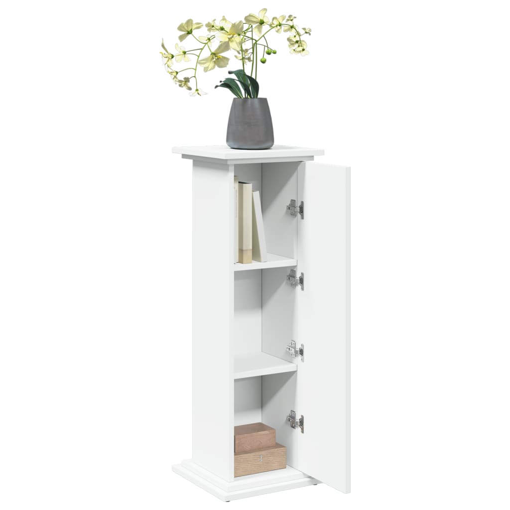 Supporto Espositivo Portaoggetti Bianco 31x30x90 cm Truciolato - homemem39