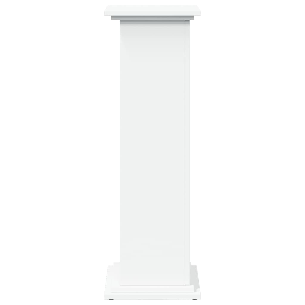 Supporto Espositivo Portaoggetti Bianco 31x30x90 cm Truciolato - homemem39