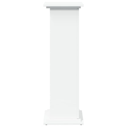 Supporto Espositivo Portaoggetti Bianco 31x30x90 cm Truciolato - homemem39