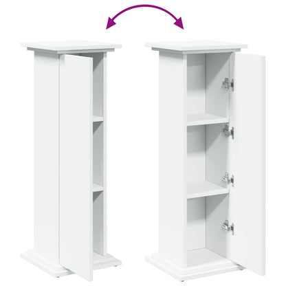 Supporto Espositivo Portaoggetti Bianco 31x30x90 cm Truciolato - homemem39