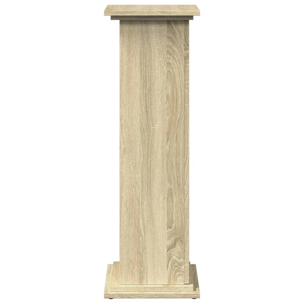 Espositore con Portaoggetti Rovere Sonoma 31x30x90cm Truciolato - homemem39