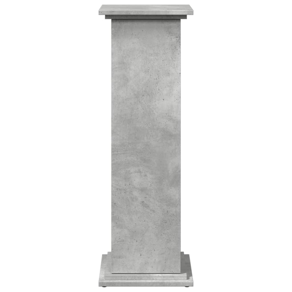 Espositore con Portaoggetti Grigio Cemento 31x30x90 Truciolato | homemem39