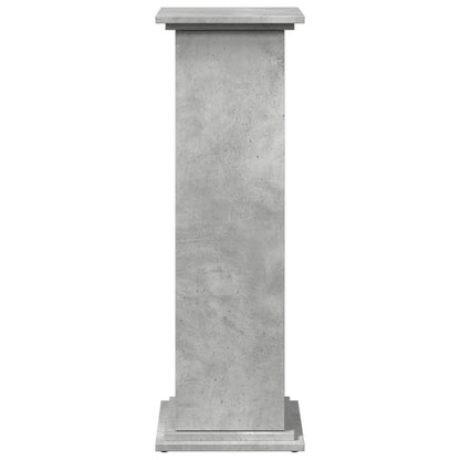 Espositore con Portaoggetti Grigio Cemento 31x30x90 Truciolato | homemem39