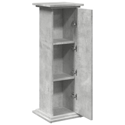Espositore con Portaoggetti Grigio Cemento 31x30x90 Truciolato | homemem39