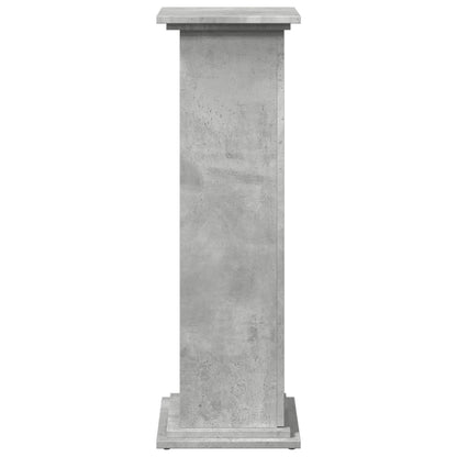 Espositore con Portaoggetti Grigio Cemento 31x30x90 Truciolato | homemem39
