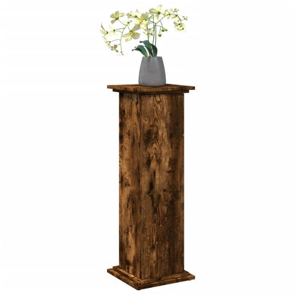 Espositore con Portaoggetti Rovere Fumo 31x30x90cm Truciolato - homemem39