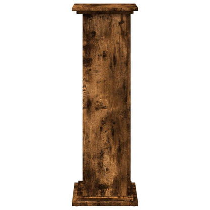 Espositore con Portaoggetti Rovere Fumo 31x30x90cm Truciolato - homemem39