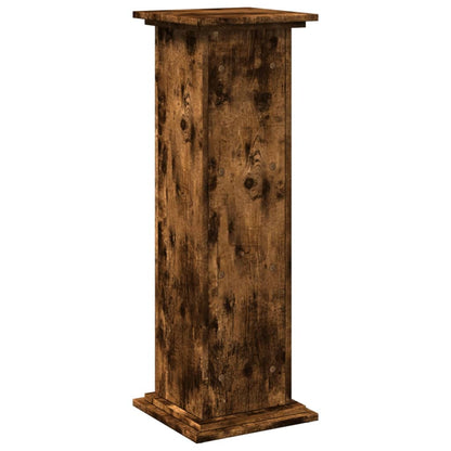 Espositore con Portaoggetti Rovere Fumo 31x30x90cm Truciolato | homemem39
