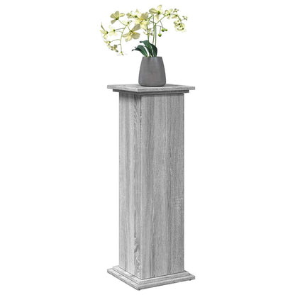 Espositore con Portaoggetti Grigio Sonoma 31x30x90cm Truciolato | homemem39