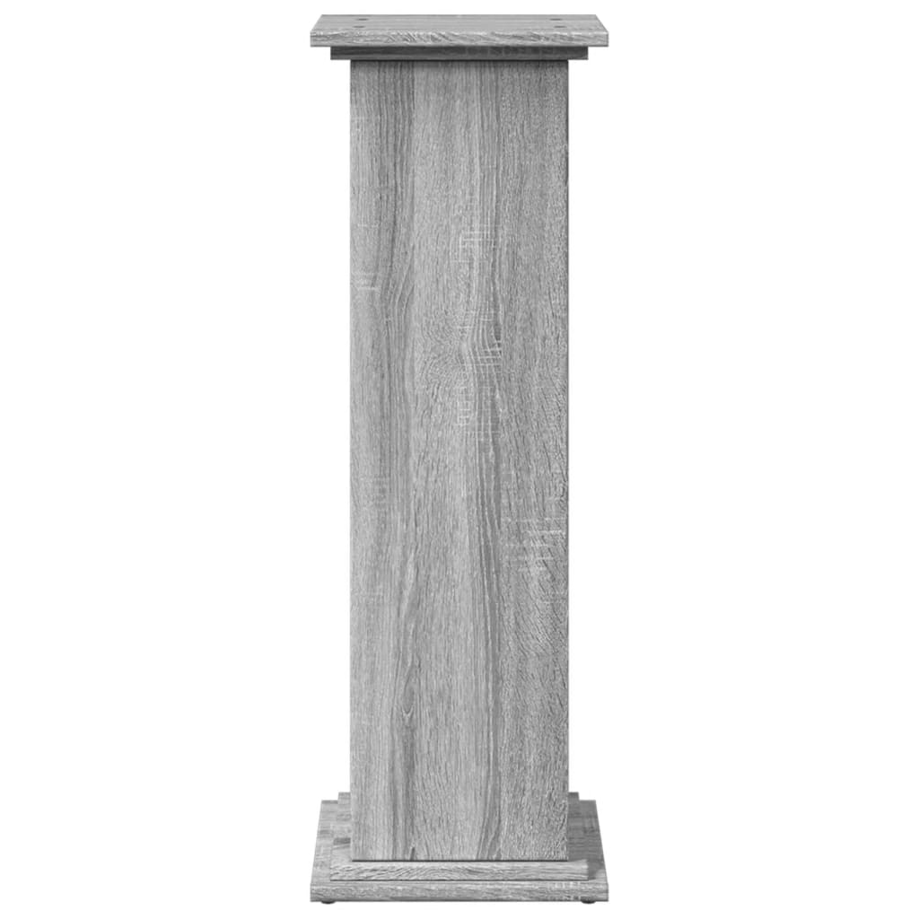 Espositore con Portaoggetti Grigio Sonoma 31x30x90cm Truciolato | homemem39