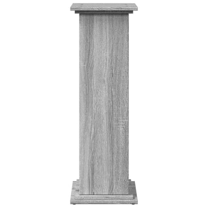Espositore con Portaoggetti Grigio Sonoma 31x30x90cm Truciolato | homemem39