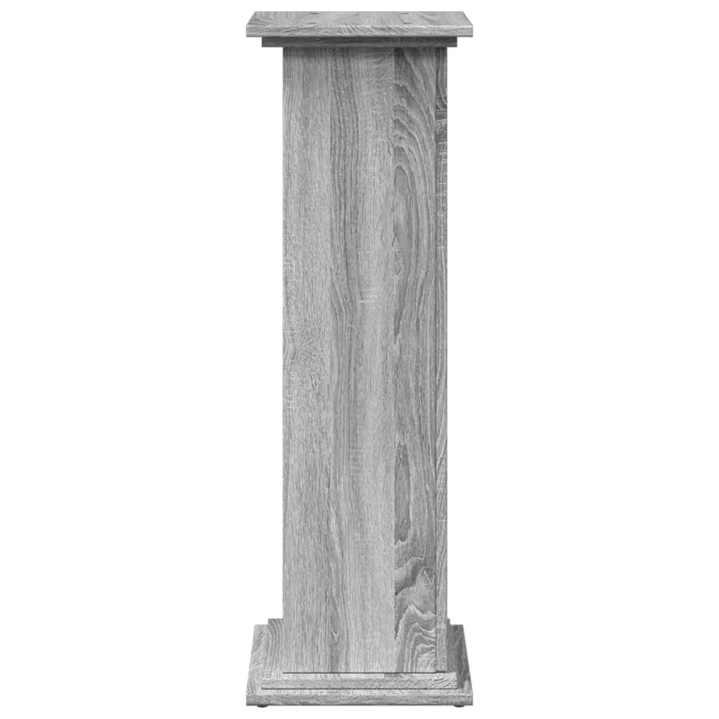 Espositore con Portaoggetti Grigio Sonoma 31x30x90cm Truciolato | homemem39