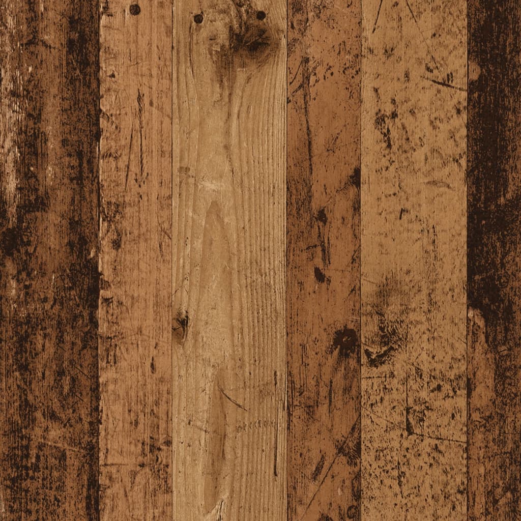 Espositore con Portaoggetti Legno Antico 31x30x90 cm Truciolato