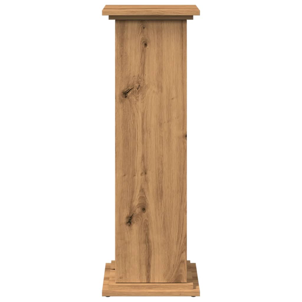 Espositore Portaoggetti Rovere Artigianale 31x30x90 Truciolato | homemem39