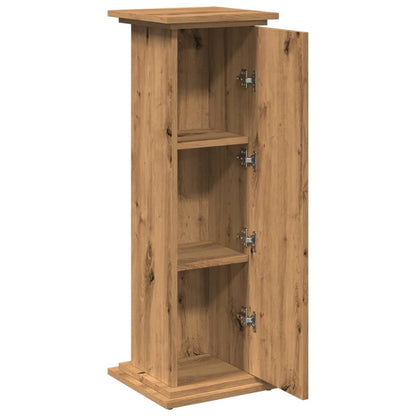 Espositore Portaoggetti Rovere Artigianale 31x30x90 Truciolato | homemem39