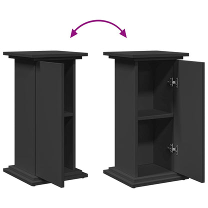 Supporto Espositivo Portaoggetti Nero 31x30x60 cm Truciolato - homemem39