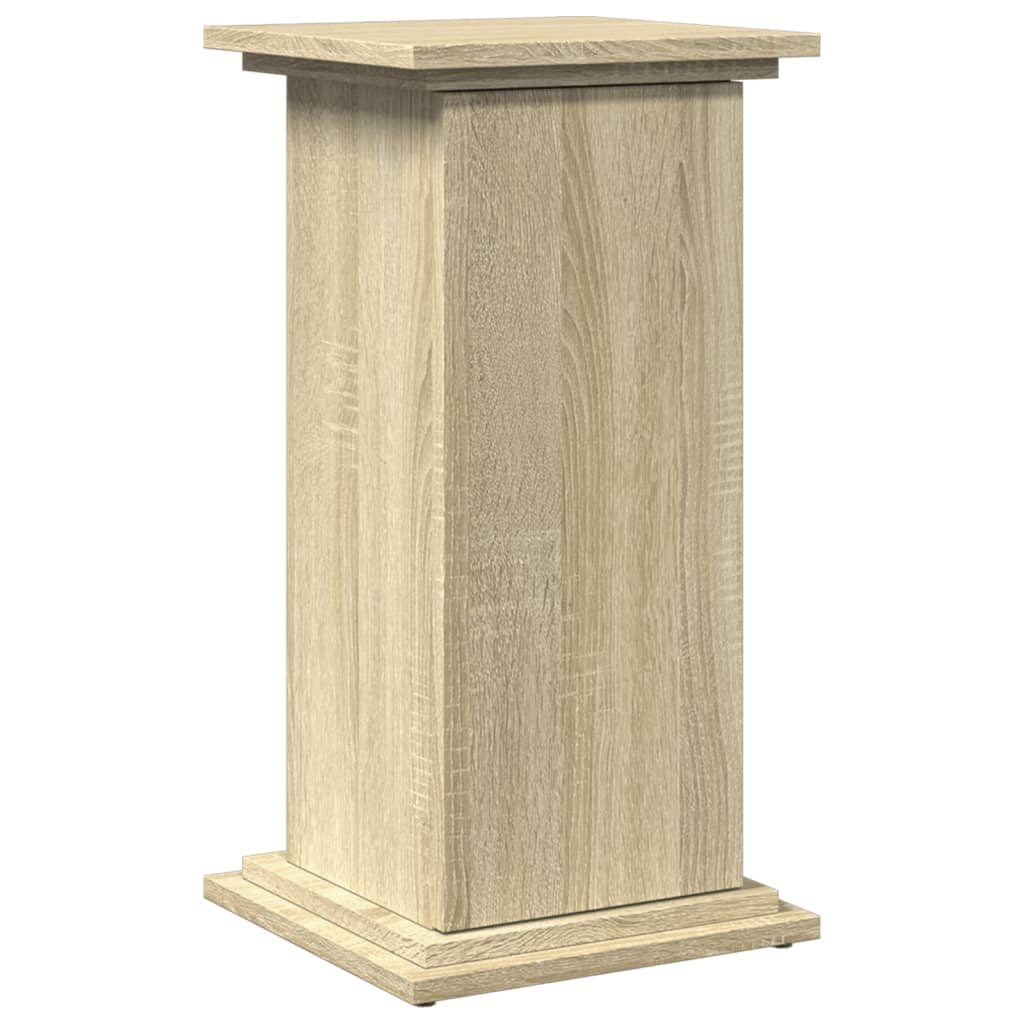 Espositore con Portaoggetti Rovere Sonoma 31x30x60cm Truciolato | homemem39