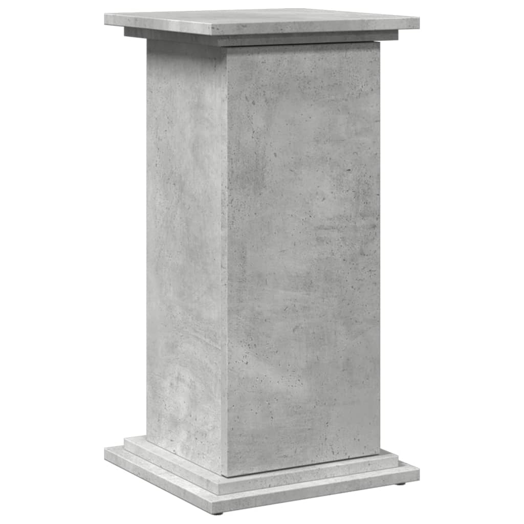 Espositore con Portaoggetti Grigio Cemento 31x30x60 Truciolato | homemem39