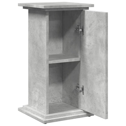 Espositore con Portaoggetti Grigio Cemento 31x30x60 Truciolato | homemem39