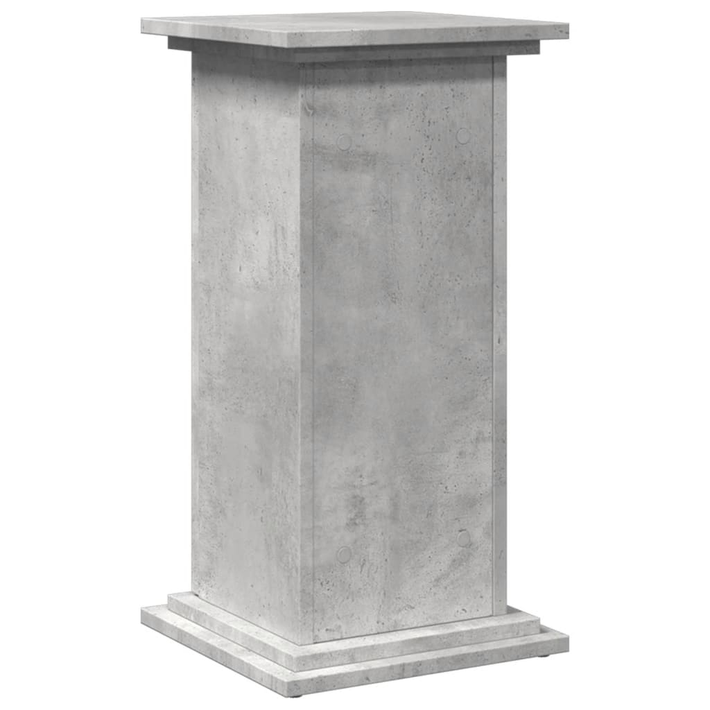 Espositore con Portaoggetti Grigio Cemento 31x30x60 Truciolato | homemem39