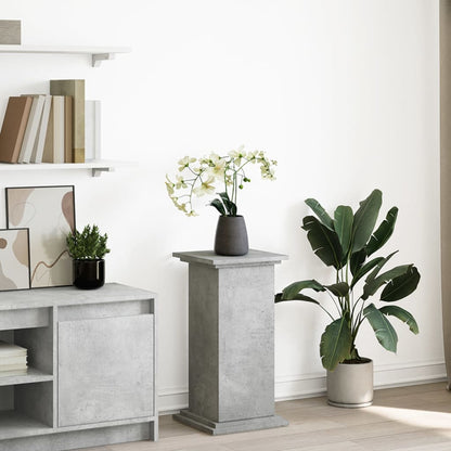 Espositore con Portaoggetti Grigio Cemento 31x30x60 Truciolato | homemem39