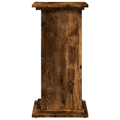 Espositore con Portaoggetti Rovere Fumo 31x30x60cm Truciolato | homemem39
