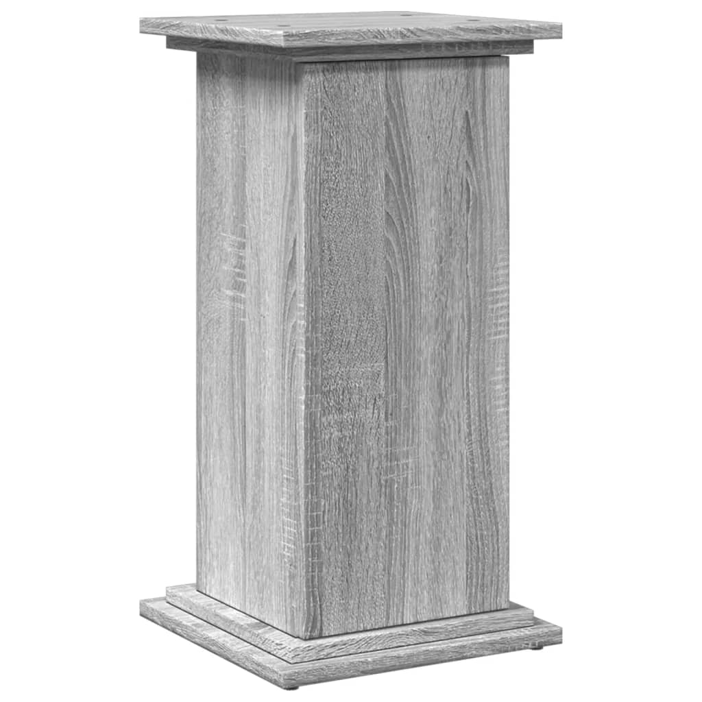 Espositore con Portaoggetti Grigio Sonoma 31x30x60cm Truciolato | homemem39