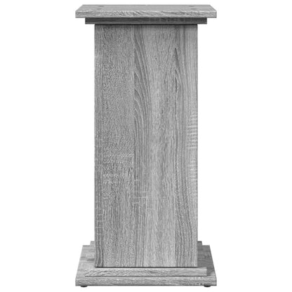 Espositore con Portaoggetti Grigio Sonoma 31x30x60cm Truciolato | homemem39