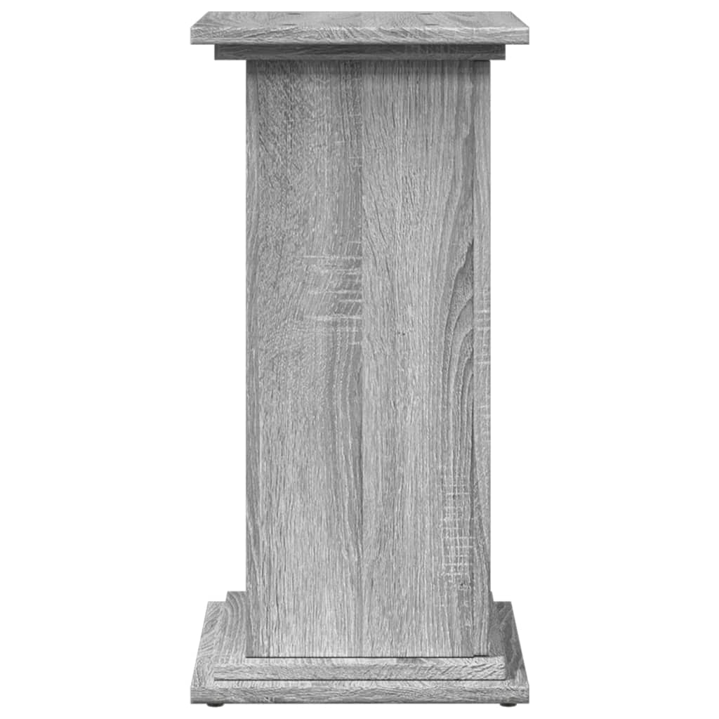 Espositore con Portaoggetti Grigio Sonoma 31x30x60cm Truciolato | homemem39