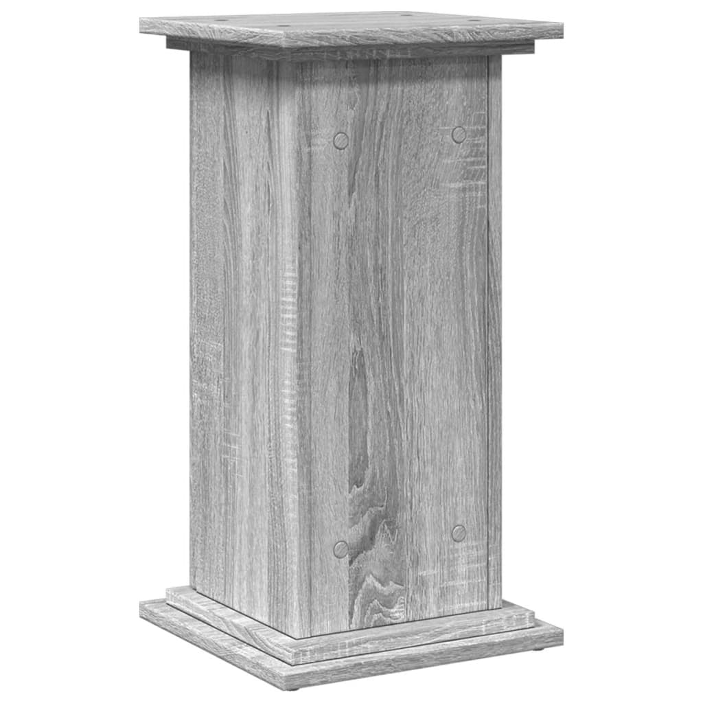 Espositore con Portaoggetti Grigio Sonoma 31x30x60cm Truciolato | homemem39