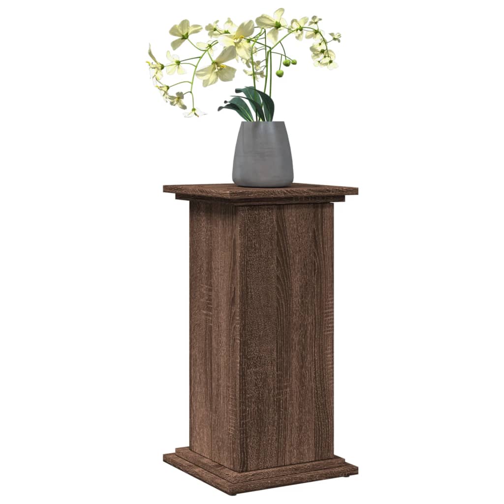Espositore con Portaoggetti Rovere Marrone 31x30x60 Truciolato | homemem39