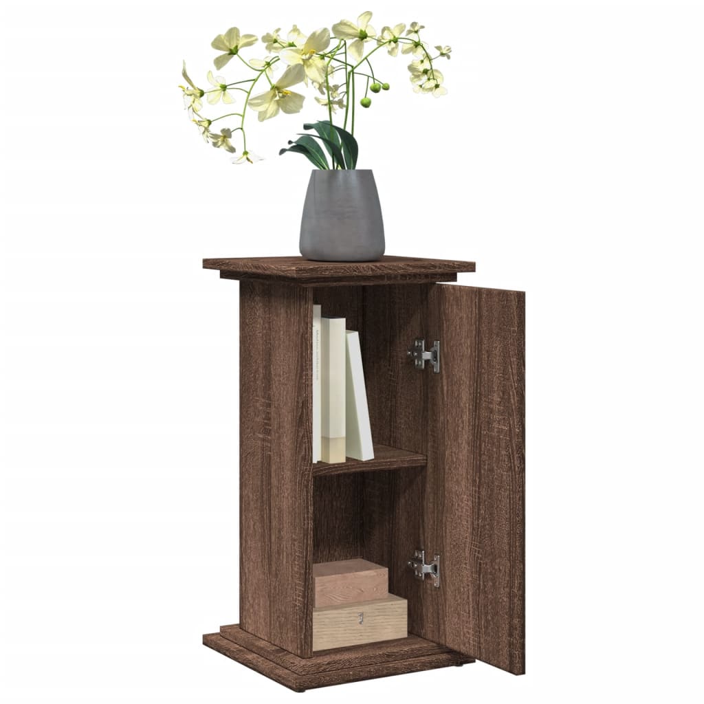 Espositore con Portaoggetti Rovere Marrone 31x30x60 Truciolato | homemem39