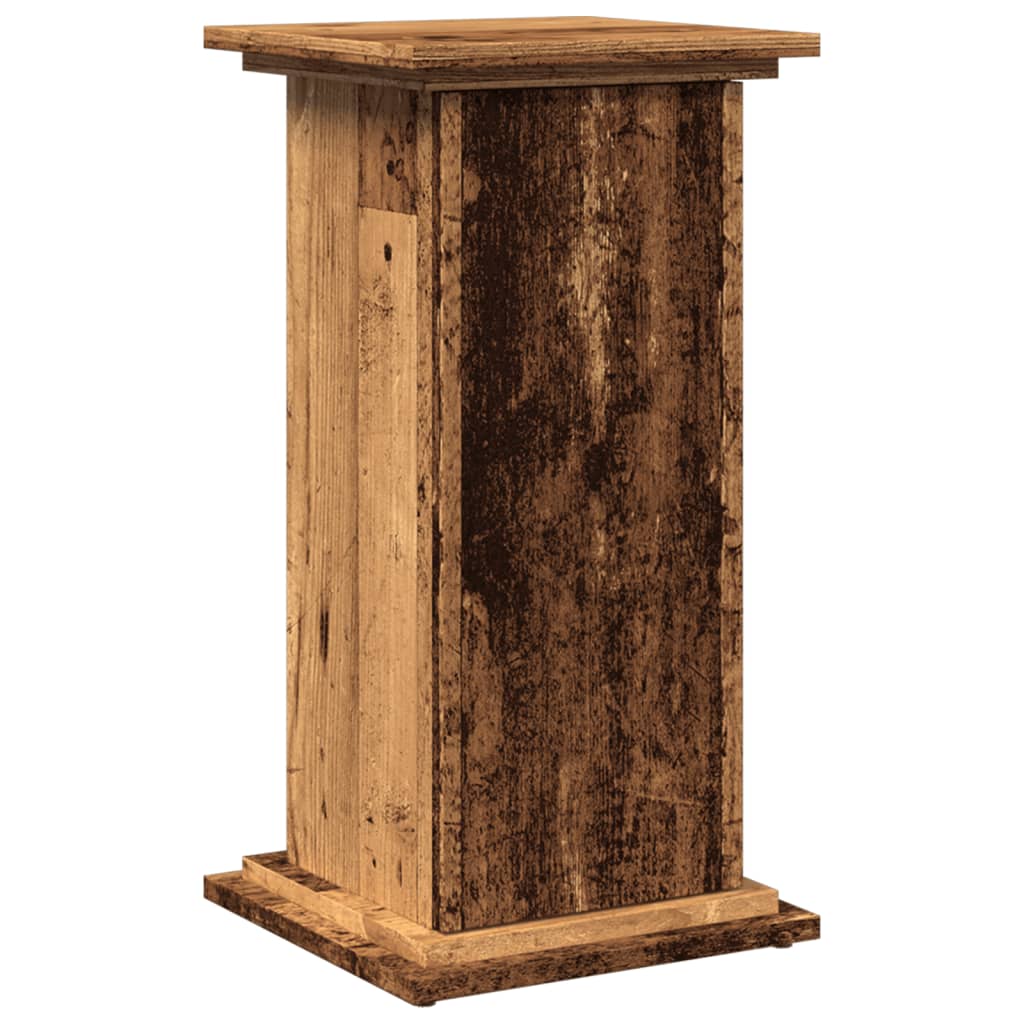 Espositore con Portaoggetti Legno Antico 31x30x60 cm Truciolato - homemem39
