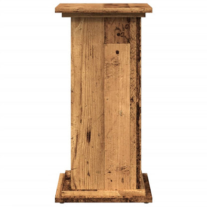 Espositore con Portaoggetti Legno Antico 31x30x60 cm Truciolato - homemem39