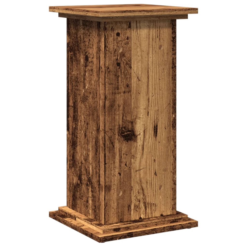Espositore con Portaoggetti Legno Antico 31x30x60 cm Truciolato - homemem39