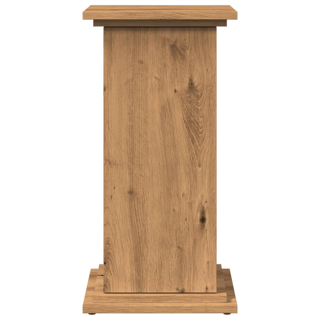 Espositore Portaoggetti Rovere Artigianale 31x30x60 Truciolato - homemem39