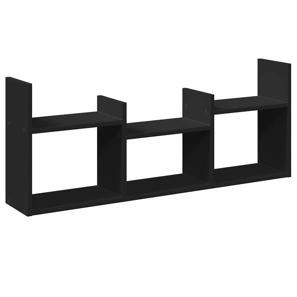 Mobile a Parete 100x18x40 cm Nero in Legno Multistrato | homemem39