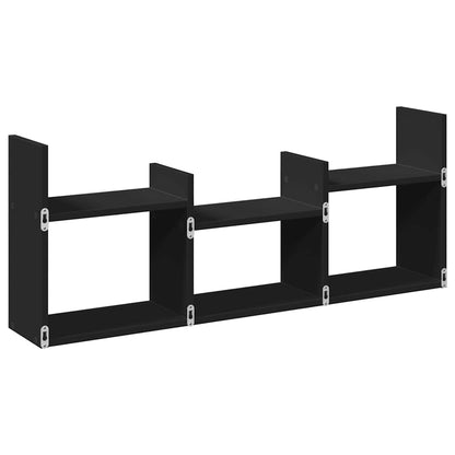 Mobile a Parete 100x18x40 cm Nero in Legno Multistrato | homemem39