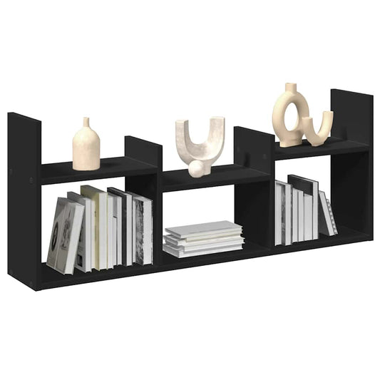 Mobile a Parete 100x18x40 cm Nero in Legno Multistrato | homemem39