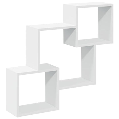 Mobile a Parete 78x18x71 cm Bianco in Legno Multistrato | homemem39