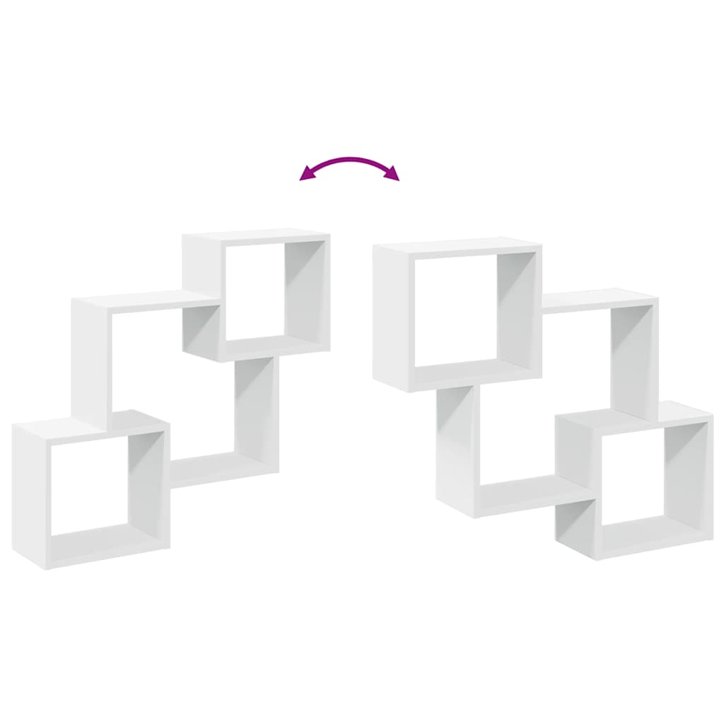Mobile a Parete 78x18x71 cm Bianco in Legno Multistrato | homemem39