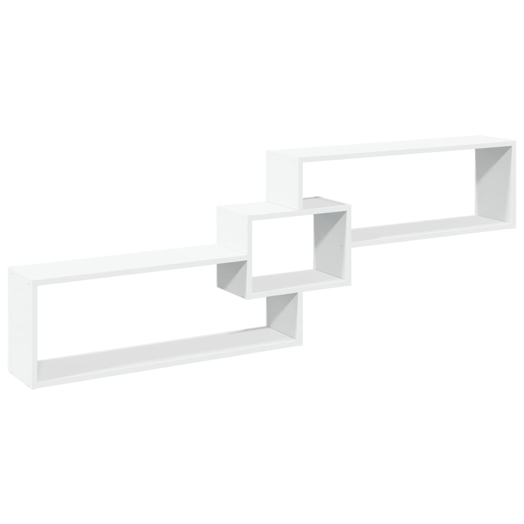 Mobile a Parete 158x18x53 cm Bianco in Legno Multistrato | homemem39