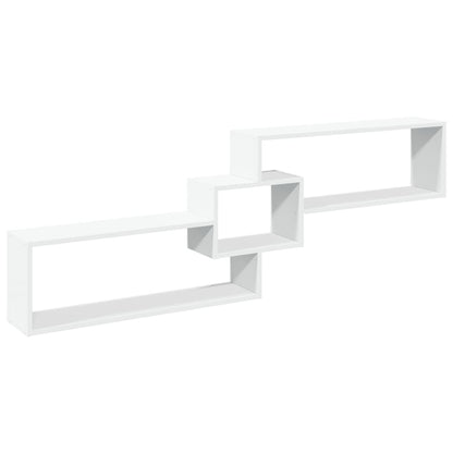 Mobile a Parete 158x18x53 cm Bianco in Legno Multistrato | homemem39