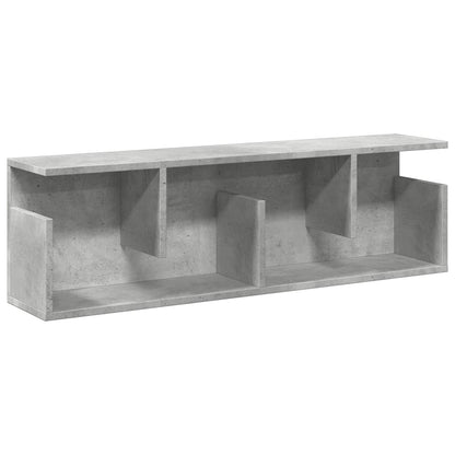 Mobile a Parete 100x20x30cm Grigio Cemento in Legno Multistrato | homemem39