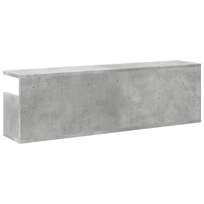 Mobile a Parete 100x20x30cm Grigio Cemento in Legno Multistrato | homemem39