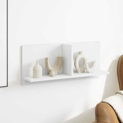 Mobile a Parete 70x16,5x30 cm Bianco in Legno Multistrato | homemem39